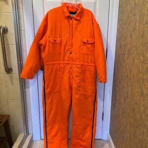Gander Mountain Mens Insulated Snow Hunting Coverall Suit Orange 2XL